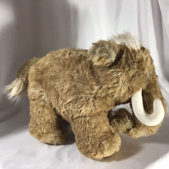 Woolly Mammoth Elephant Plush Tusks Realistic 12 X 9  Stuffed Animal - Picture 7 of 10